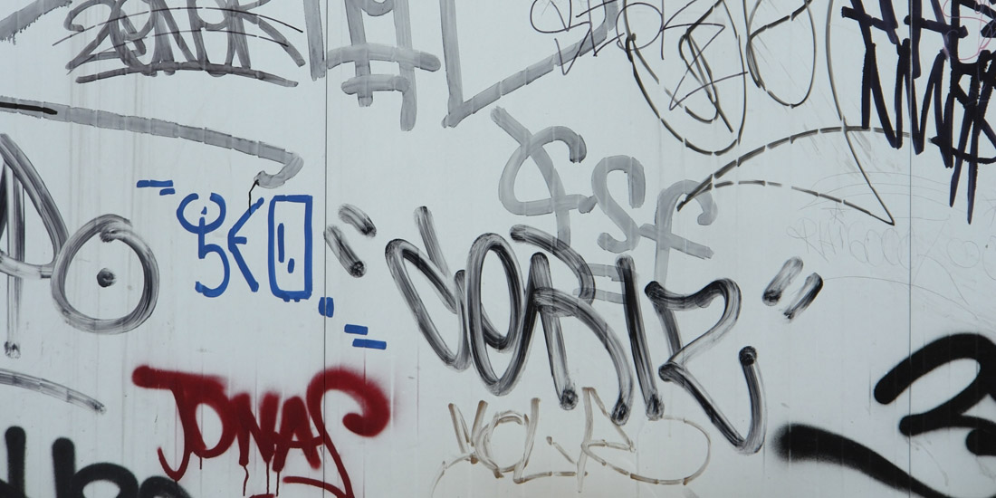 Graffiti an Wand